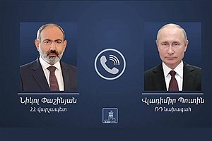 تماس تلفنی پوتین و پاشینیان