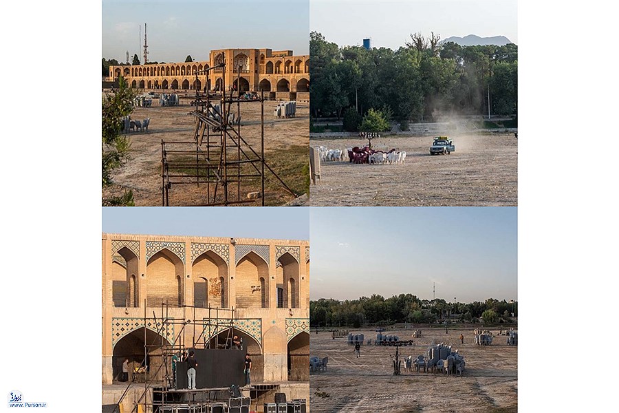 تصویر وقتی جای صدای آب، صدای کنسرت زیر پل خواجو می‌پیچد!