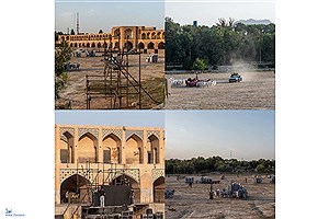 وقتی جای صدای آب، صدای کنسرت زیر پل خواجو می‌پیچد!