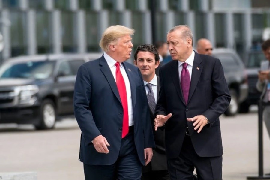تصویر سفر تاریخی اردوغان به کاخ سفید