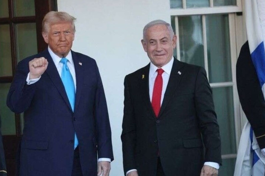 تصویر نتانیاهو با تشکیل دولت فلسطینی موافقت نمی‌کند