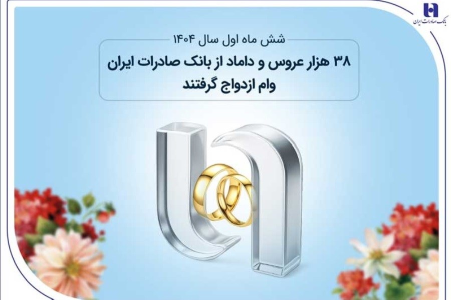 تصویر بانک صادرات ایران؛ همراه جوانان در خانه‌بخت با بیش از ۳۸ هزار وام ازدواج