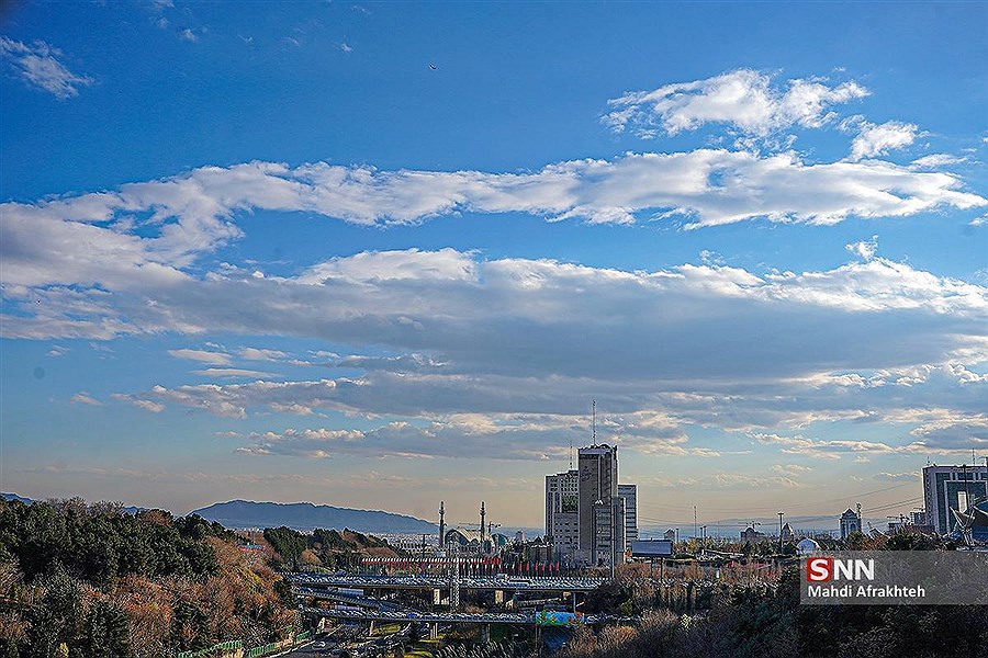 تصویر کیفیت هوای تهران در وضعیت قابل قبول قرار دارد تصویر کیفیت هوای تهران در وضعیت قابل قبول قرار دارد