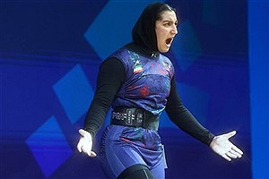 مدال برنز آلما حسینی در مسابقات وزنه برداری