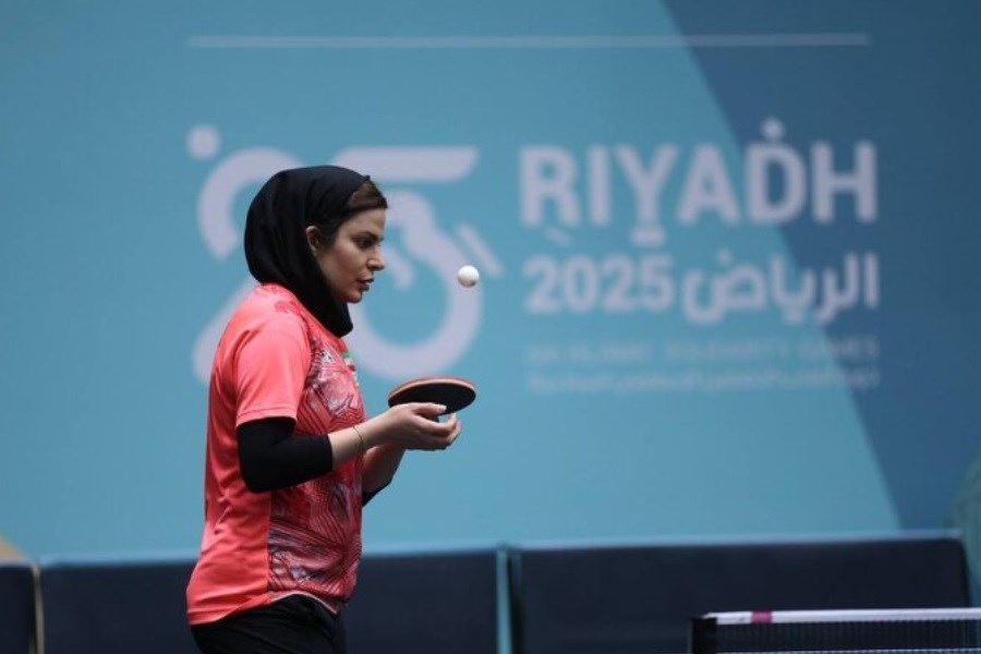 تصویر درخشش بانوان پینگ‌پنگ‌باز ایران مقابل بحرین