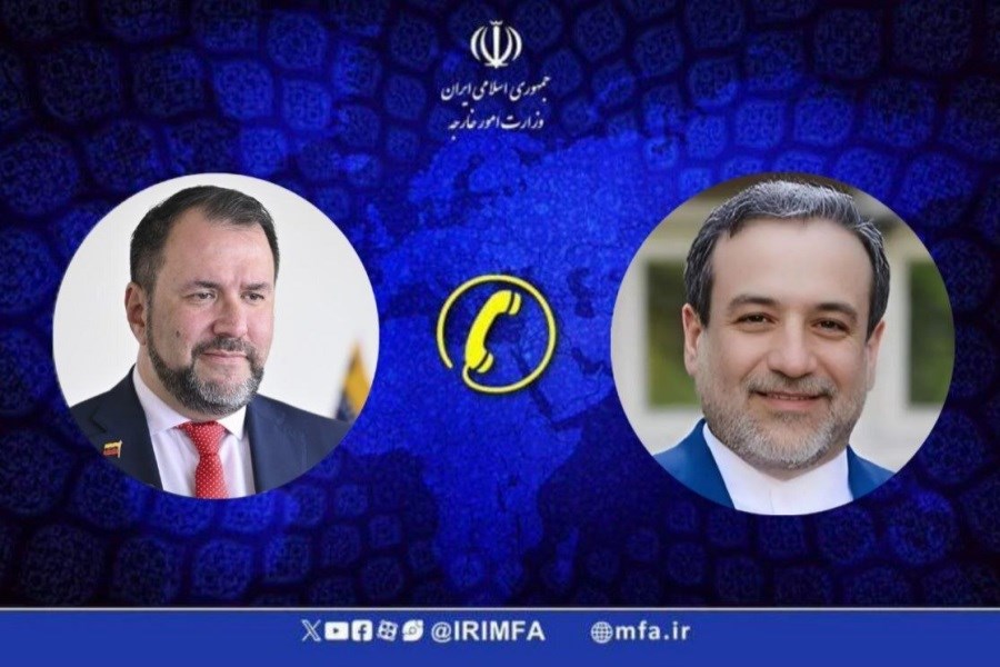 تصویر گفتگوی عراقچی با وزیر خارجه ونزوئلا