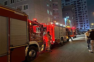 حریق در شهرک راه‌آهن مهار شد&#47; جزئیات