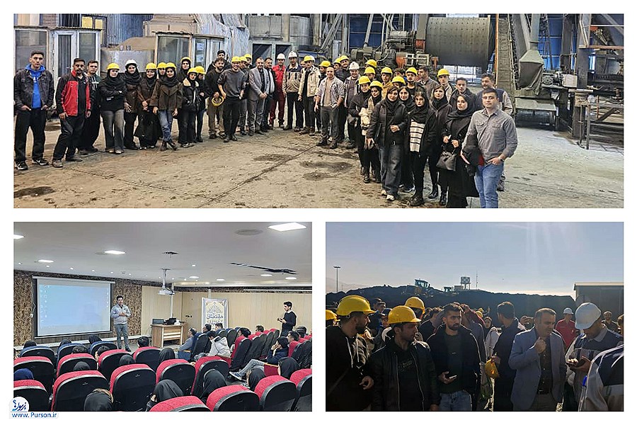 تصویر صبانور میزبان برنامه آموزشی–صنعتی دانشجویان مهندسی معدن شد