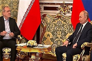 دیدار پوتین و پزشکیان در ترکمنستان