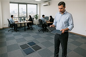 موکت تایل اداری: سلاح مخفی طراحان برای ساختن دفاتر شیک و بی‌صدا