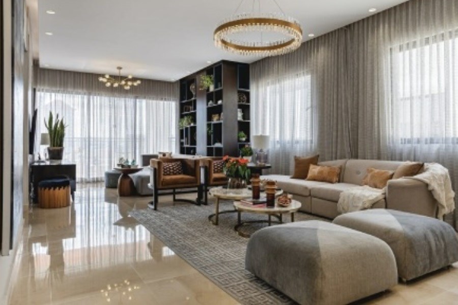 چیدمان خانه‌ای شیک با کمترین جزئیات