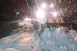 برف سنگین در ۵ محور کوهستانی/ ارتفاع برف در گیلان به ۴۰ سانتی‌متر رسید