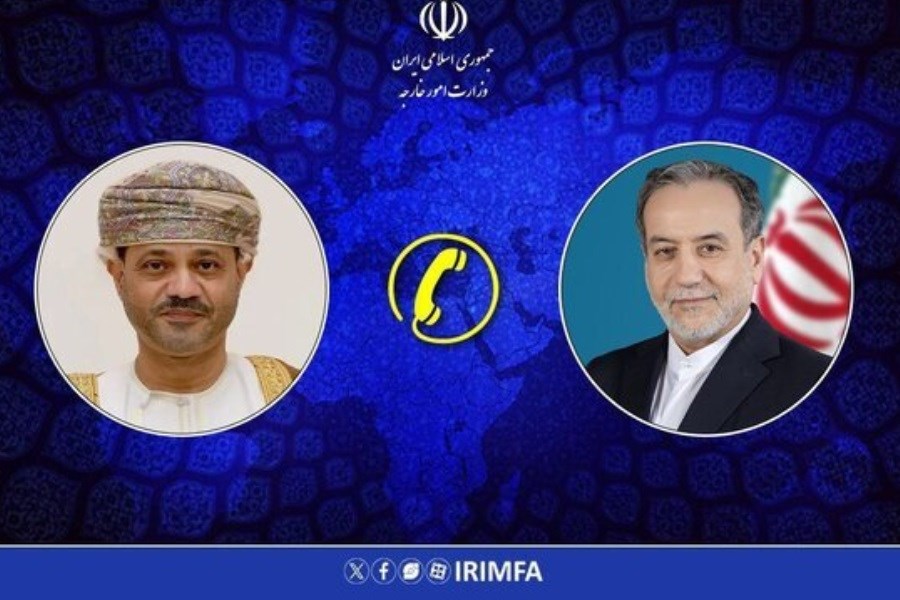 تصویر گفت‌وگوی تلفنی عراقچی و وزیر خارجه عمان درباره روابط دوجانبه و تحولات منطقه
