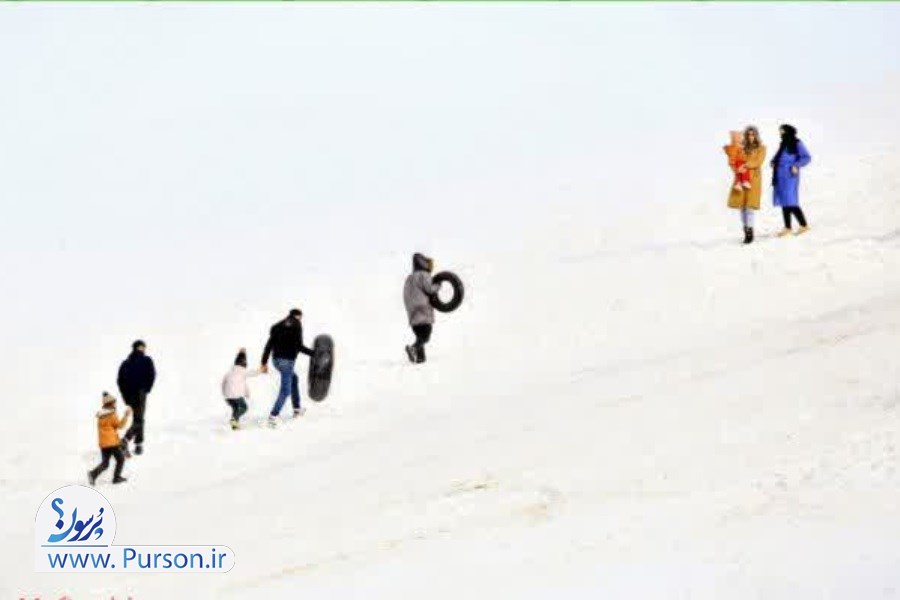 گزارش اختصاصی پُرسون| خنده های برفی در خیابان های شهرستان بناب؛ امسال برف برکت داشت/ ببینید