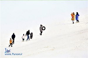 گزارش اختصاصی پُرسون| خنده های برفی در خیابان های شهرستان بناب؛ امسال برف برکت داشت/ ببینید