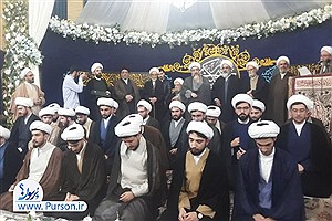 بناب، کانون فقه و فقاهت؛ عمامه گذاری طلاب در شب میلاد موعود