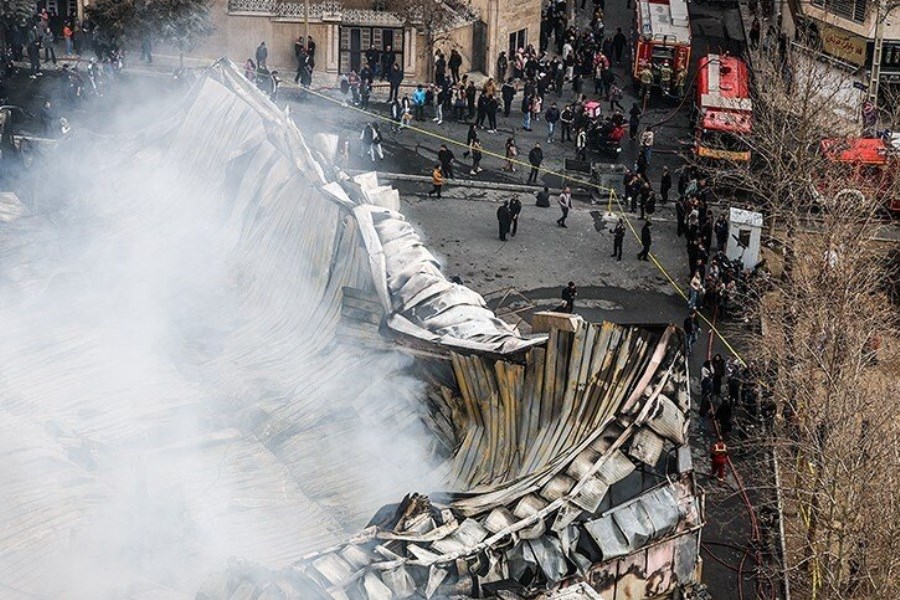 علت آتش‌سوزی بازارچه جنت‌آباد اعلام شد