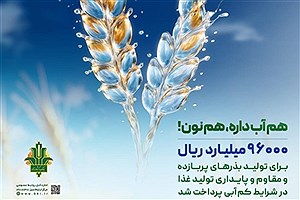 حمایت 96 هزار میلیارد ریالی بانک کشاورزی از مدیریت بحران آب با بذرهای گواهی شده