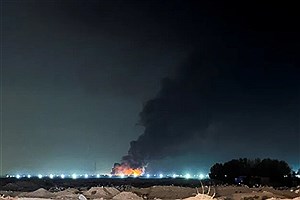 آتش‌سوزی گسترده در دفاتر دو شرکت آمریکایی بصره پس از حمله پهپادی
