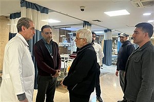 عارف از مجروحان و بیماران بیمارستان سینا عیادت کرد