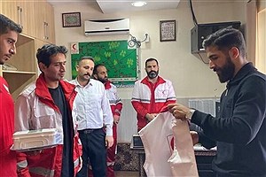 مدافع تراکتور به جمع نیروهای هلال احمر پیوست