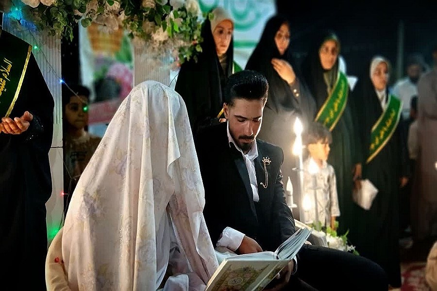 برگزاری جشن «پیوند آسمانی زوج‌های جان‌فدا»در تهران+ فیلم