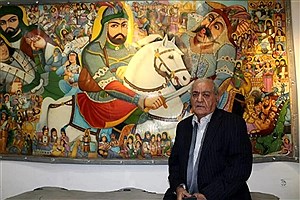 نقاش روایت‌های مذهبی و حماسی ایران آسمانی شد