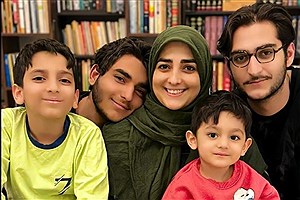 سورپرایز احساسی ستاره سادات قطبی با حضور چهار پسرش+ ویدئو
