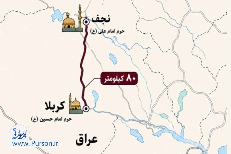 از حرم تا حرم؛ مسیر جاده ‌ای کربلا-نجف در یک نگاه