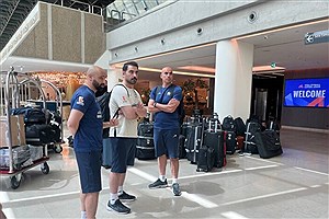 تیم ملی والیبال ایران وارد بلگراد شد