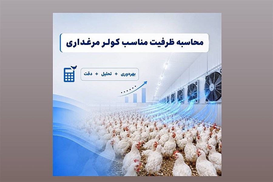 ظرفیت مناسب کولر برای مرغداری چگونه محاسبه می‌شود؟