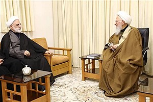 اژه‌ای با آیت‌الله جوادی آملی دیدار و گفت‌وگو کرد