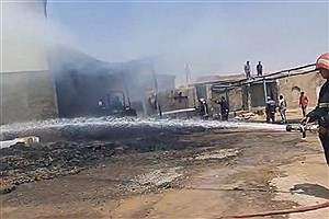 آتش‌نشانی کاشان حریق مرغداری را در زمان طلایی خاموش کرد