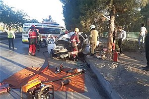 واژگونی پراید در جاده بهشت‌رضا به مرگ راننده انجامید