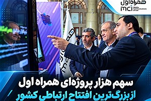 سهم پررنگ همراه اول در افتتاح‌ پروژه‌های ارتباطی کشور