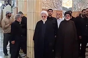 محسنی اژه‌ای در مراسم تشییع آیت‌الله شبیری‌زنجانی حضور یافت