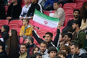 حضور گسترده هواداران روسی در دیدار فوتبال ایران و روسیه