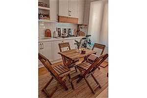 خرید میز و صندلی تاشو چوبی؛ ترکیب زیبایی، کاربرد و استفاده بهینه از فضا