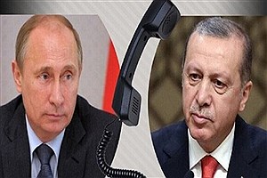 اردوغان و پوتین درباره تحولات منطقه‌ای و جهانی گفت‌وگو کردند