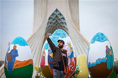تصویر تخم مرغ رنگی‌های نوروز تهران