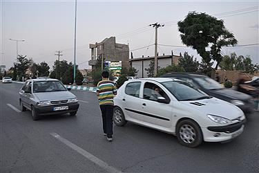 تصویر برگزاری جشن خیابانی به مناسبت دهه کرامت در یزد