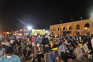 تصویر گردهمایی بزرگ حامیان رئیسی در یزد به روایت تصویر