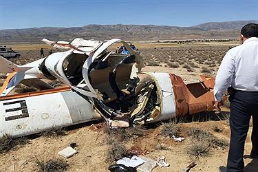 تصویر سقوط هواپیمای آموزشی حدفاصل گرمه_جنگل گلستان