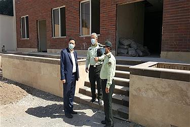 تصویر بازدید سرهنگ جلیلیان از ساختمان فرماندهی انتظامی شهرستان ری