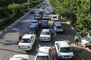 تصویر جشن حماسه حضور مردم بجنورد در انتخابات 1400