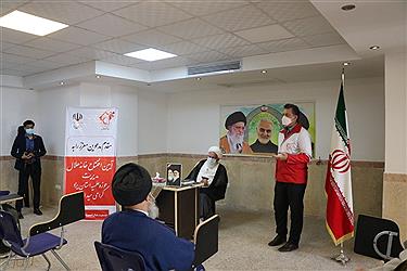 تصویر افتتاح خانه هلال حوزه علمیه استان یزد