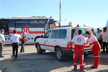 تصویر تصاویری از امداد رسانی جمعیت هلال احمر یزد به حادثه دیدگان