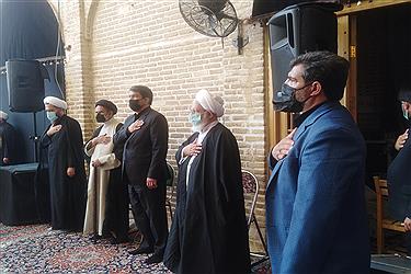 تصویر برگزاری مراسم سوم امام حسین(ع) به همت روحانیون یزدی