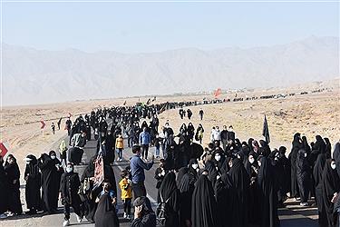 تصویر پیاده روی جاماندگان اربعین حسینی در یزد به روایت تصویر