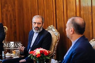 تصویر اسد الله اسدی با وزیر امور خارجه دیدار کرد